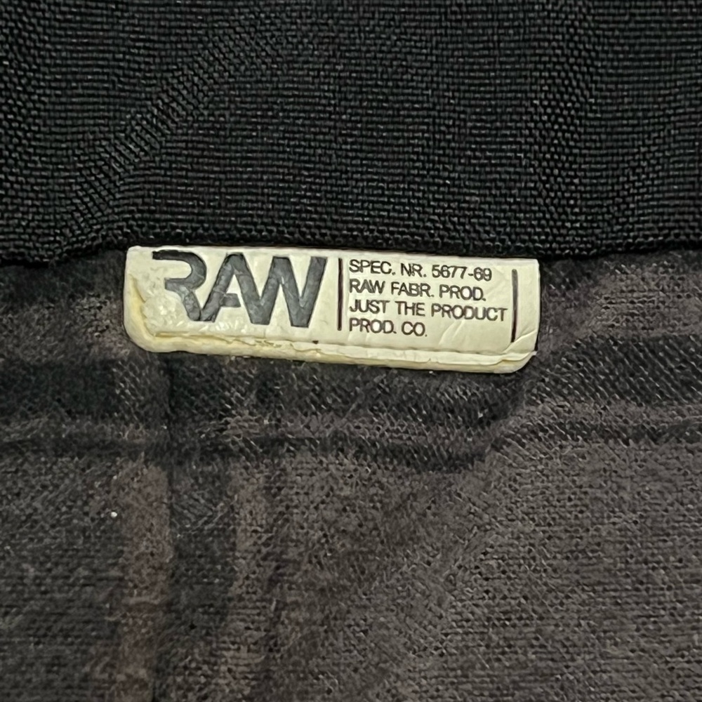 G Star Raw Men’s Flannel Zip Up Snap Hoodie Jacket (Black Plaid) - Picture 8 of 11